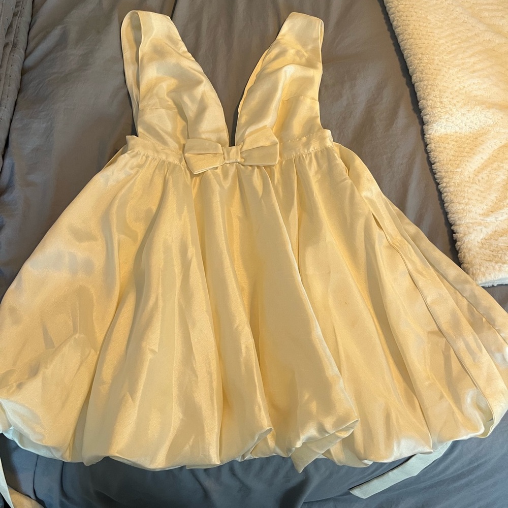 Mini bridal dress